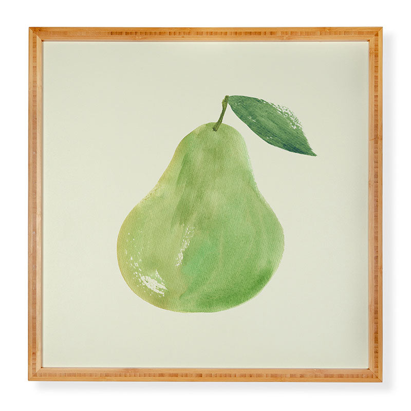 Intemporalis Pear Watercolor Illustration Framed Wall Art