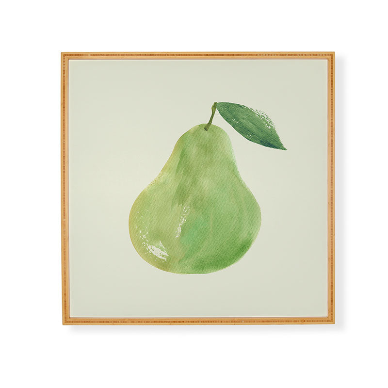 Intemporalis Pear Watercolor Illustration Framed Wall Art