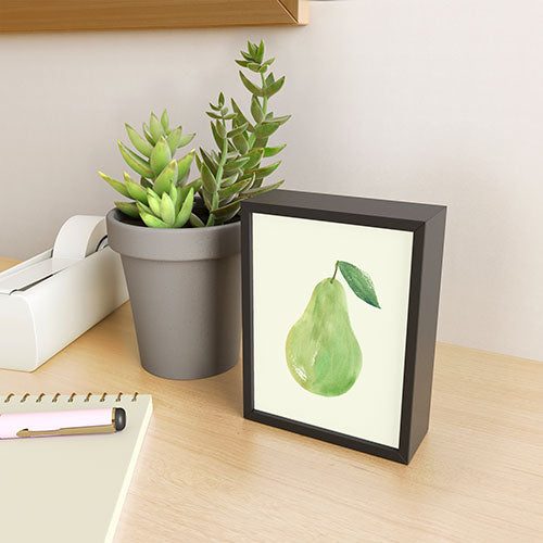 Intemporalis Pear Watercolor Illustration Framed Mini Art Print