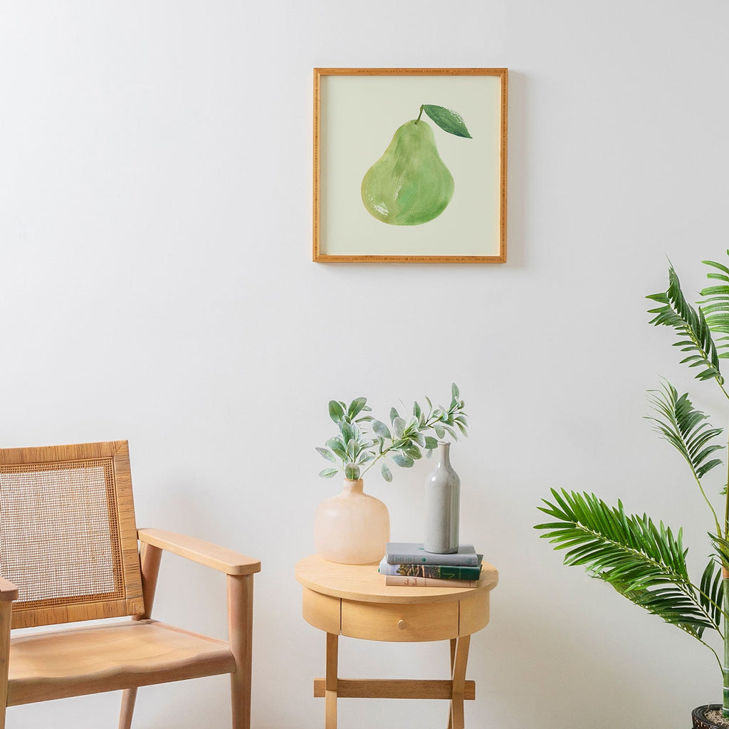 Intemporalis Pear Watercolor Illustration Framed Wall Art