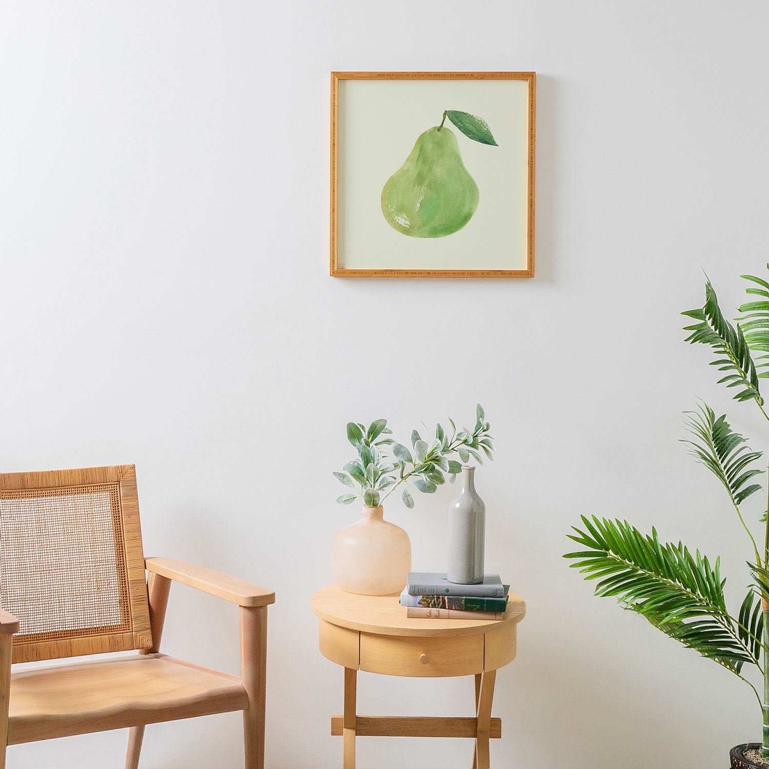 Intemporalis Pear Watercolor Illustration Framed Wall Art