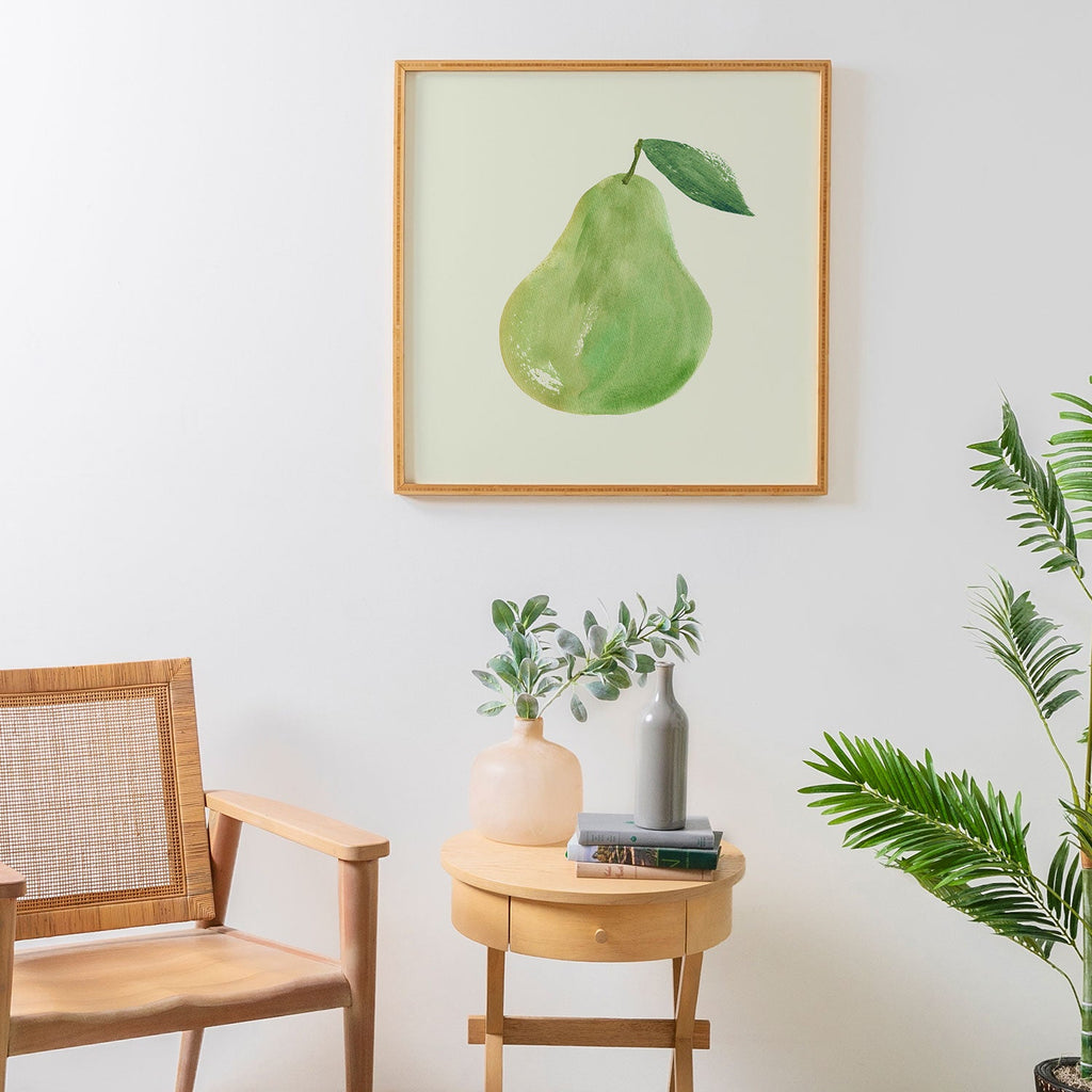 Intemporalis Pear Watercolor Illustration Framed Wall Art