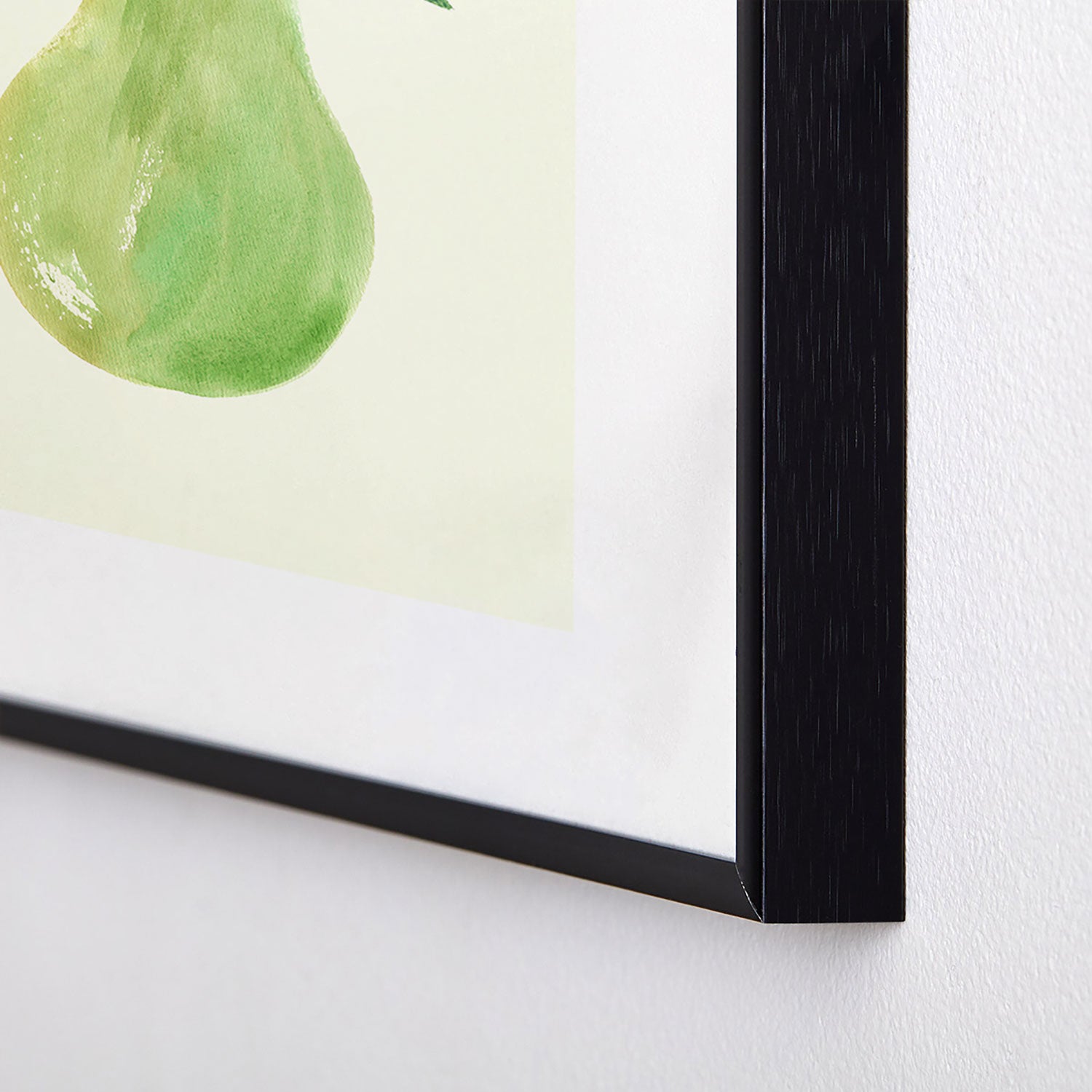 Intemporalis Pear Watercolor Illustration Metal Framed Art Print