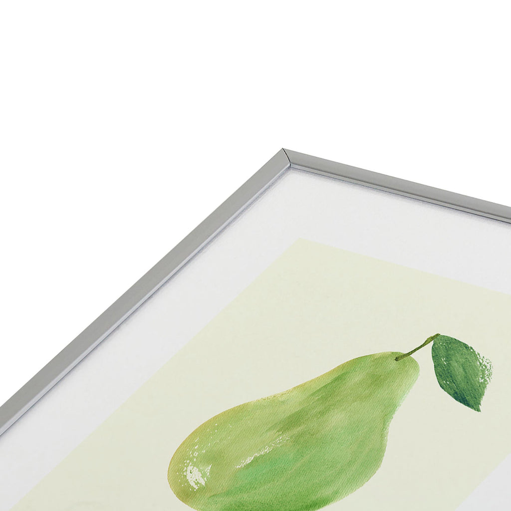 Intemporalis Pear Watercolor Illustration Metal Framed Art Print