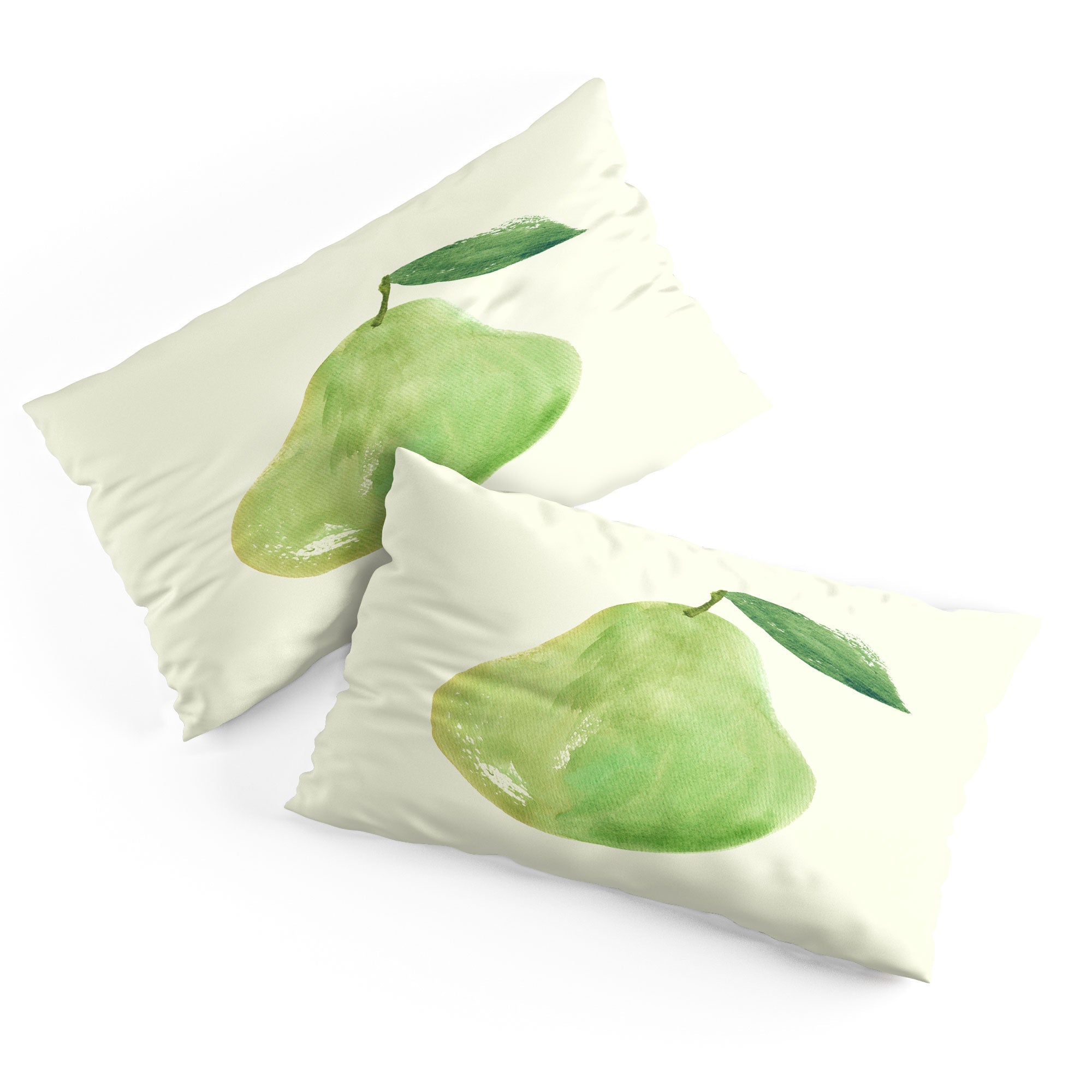 Intemporalis Pear Watercolor Illustration Pillow Shams