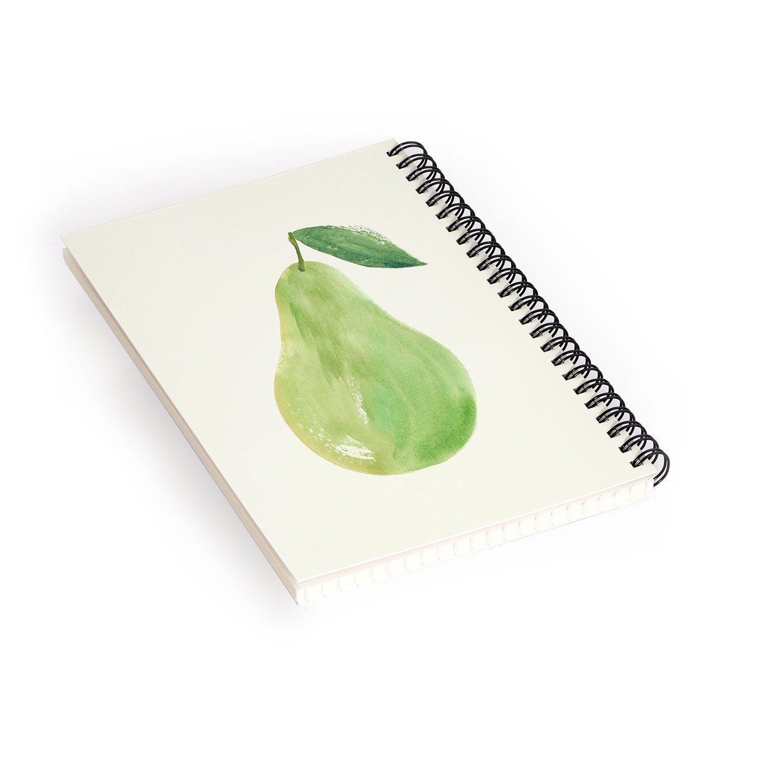 Intemporalis Pear Watercolor Illustration Spiral Notebook