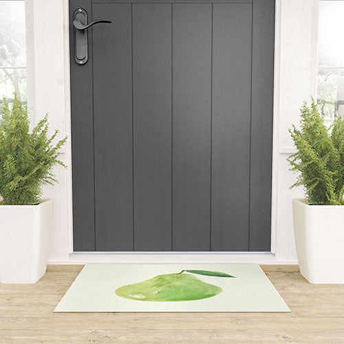Intemporalis Pear Watercolor Illustration Welcome Mat