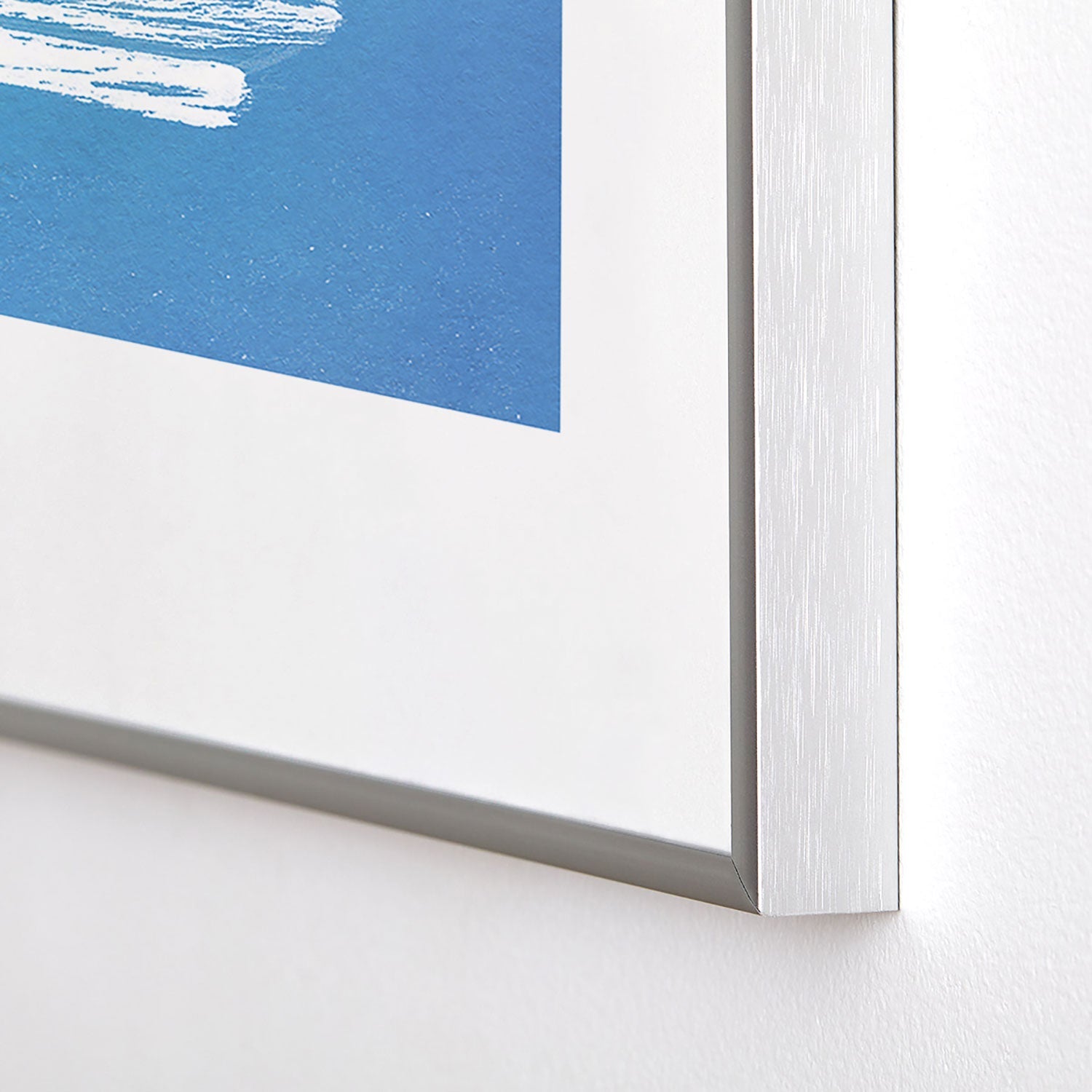 Intemporalis Sailboat Drawing Blue Metal Framed Art Print