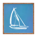 Intemporalis Sailboat Drawing Blue Square Tray