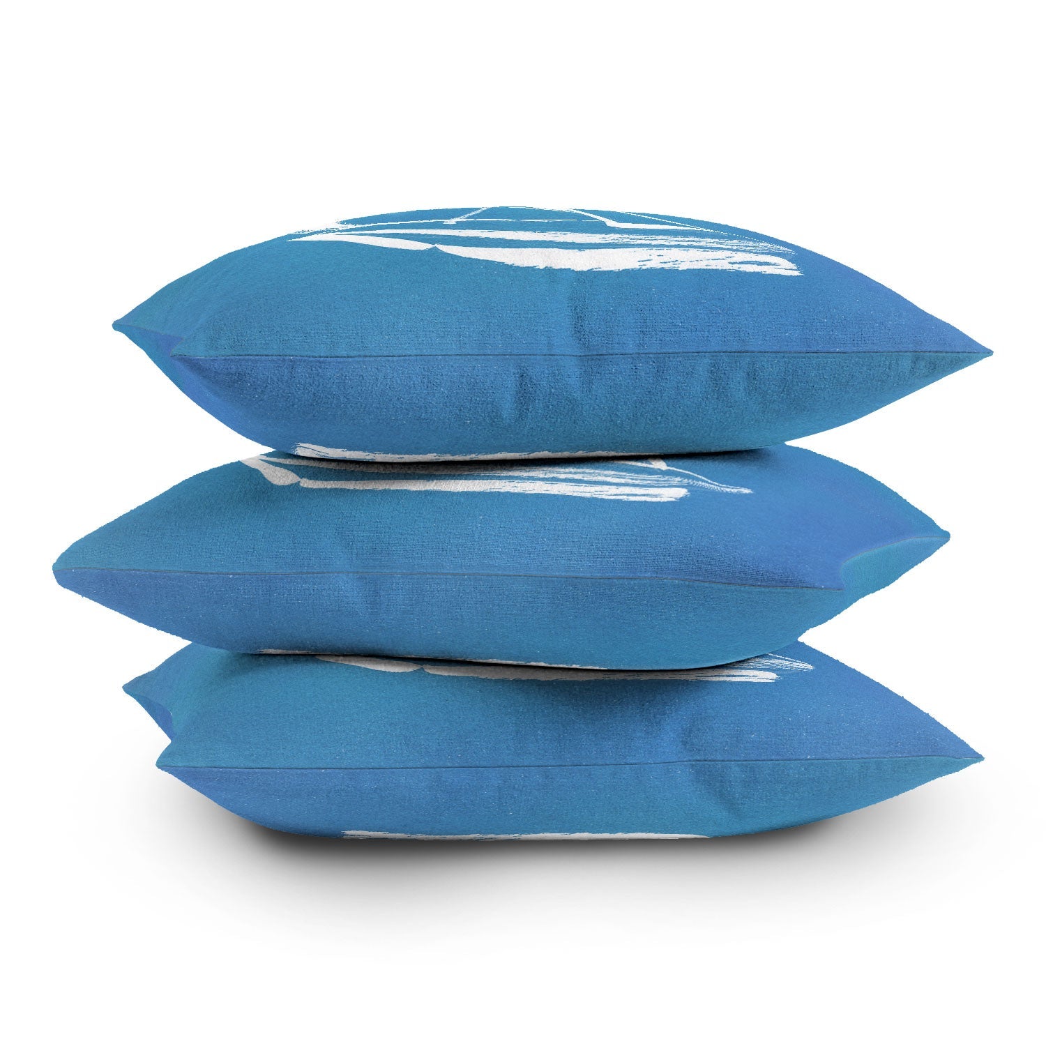 Intemporalis Sailboat Drawing Blue Outdoor Throw Pillow