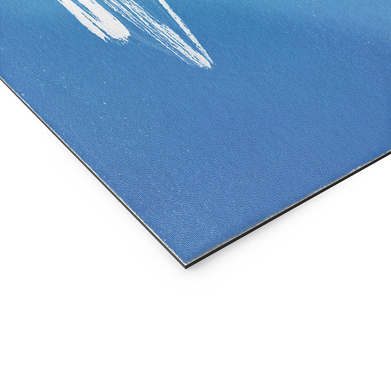 Intemporalis Sailboat Drawing Blue Welcome Mat
