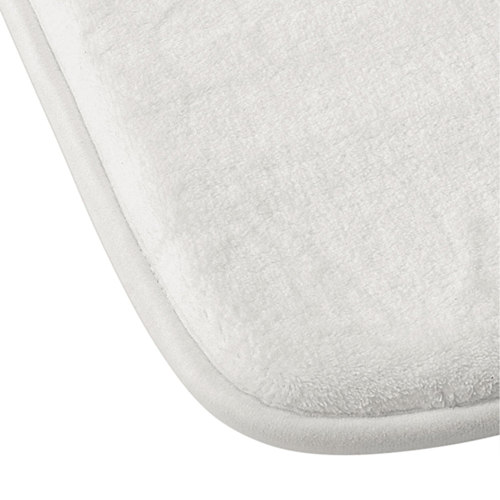 Intemporalis Sailboat Drawing Blue White Memory Foam Bath Mat