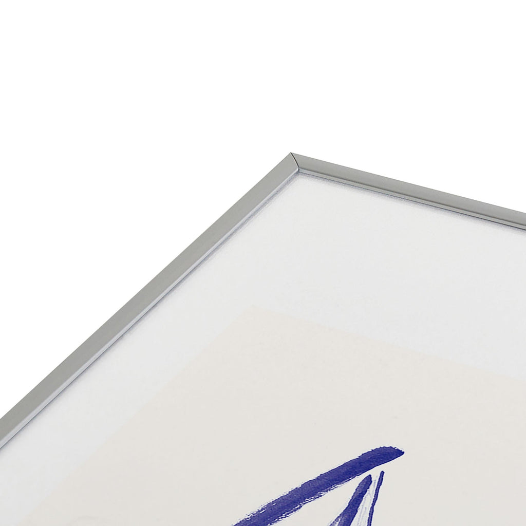 Intemporalis Sailboat Drawing Blue White Metal Framed Art Print