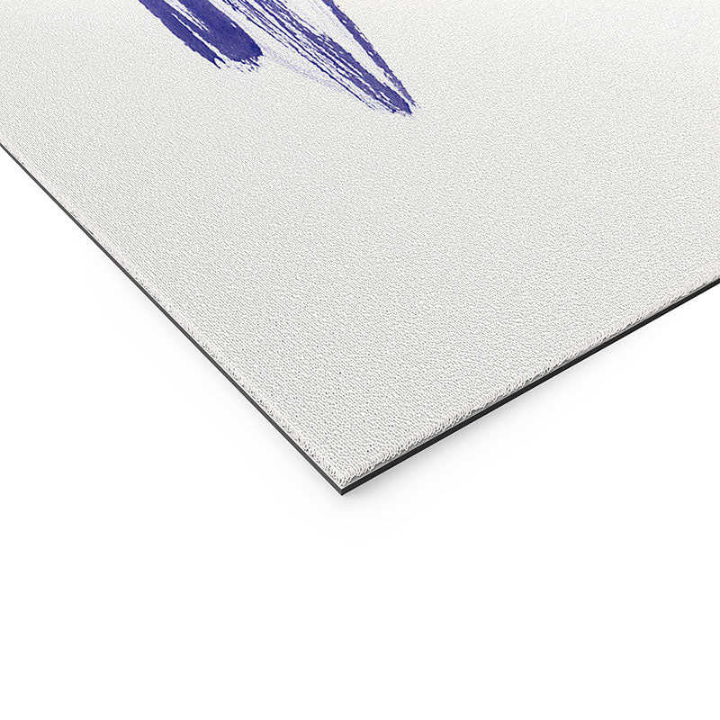 Intemporalis Sailboat Drawing Blue White Welcome Mat