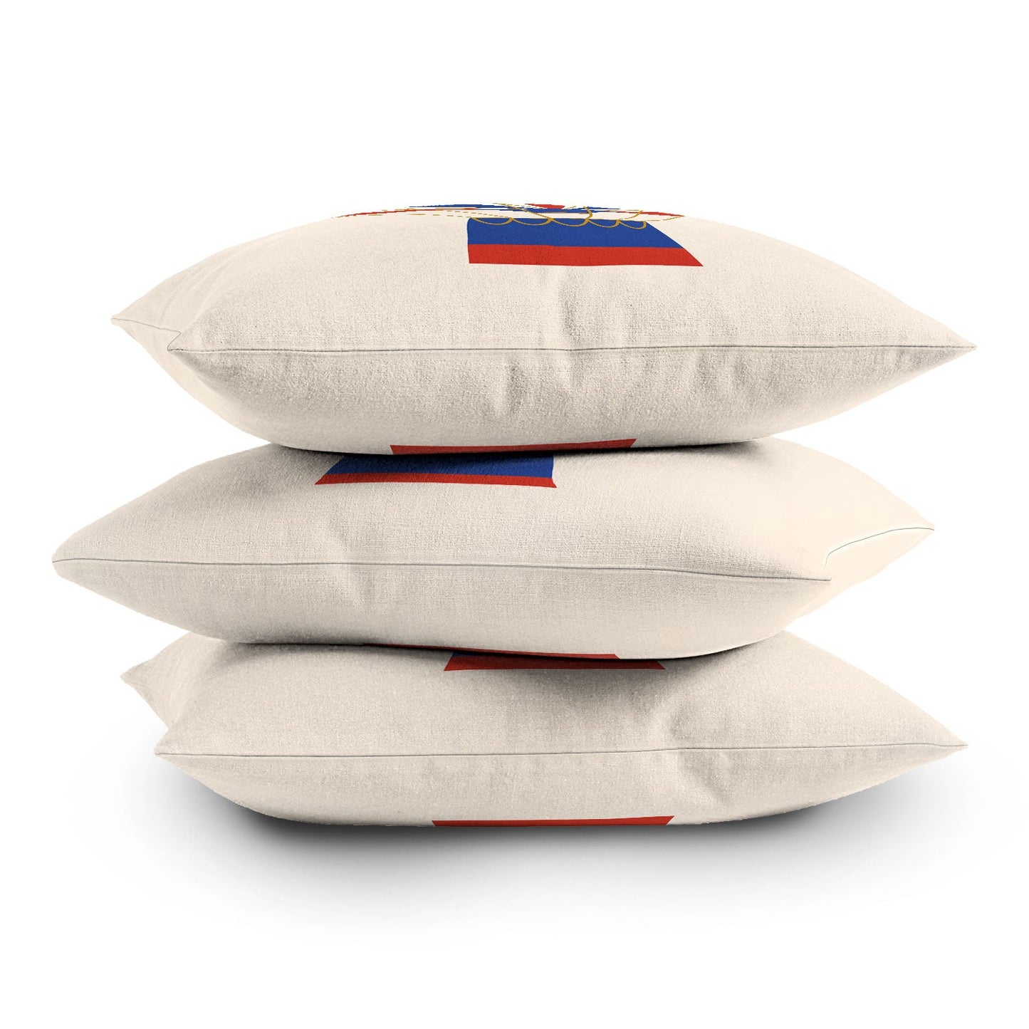 Intemporalis Vintage Hot Air Balloon Blue Throw Pillow
