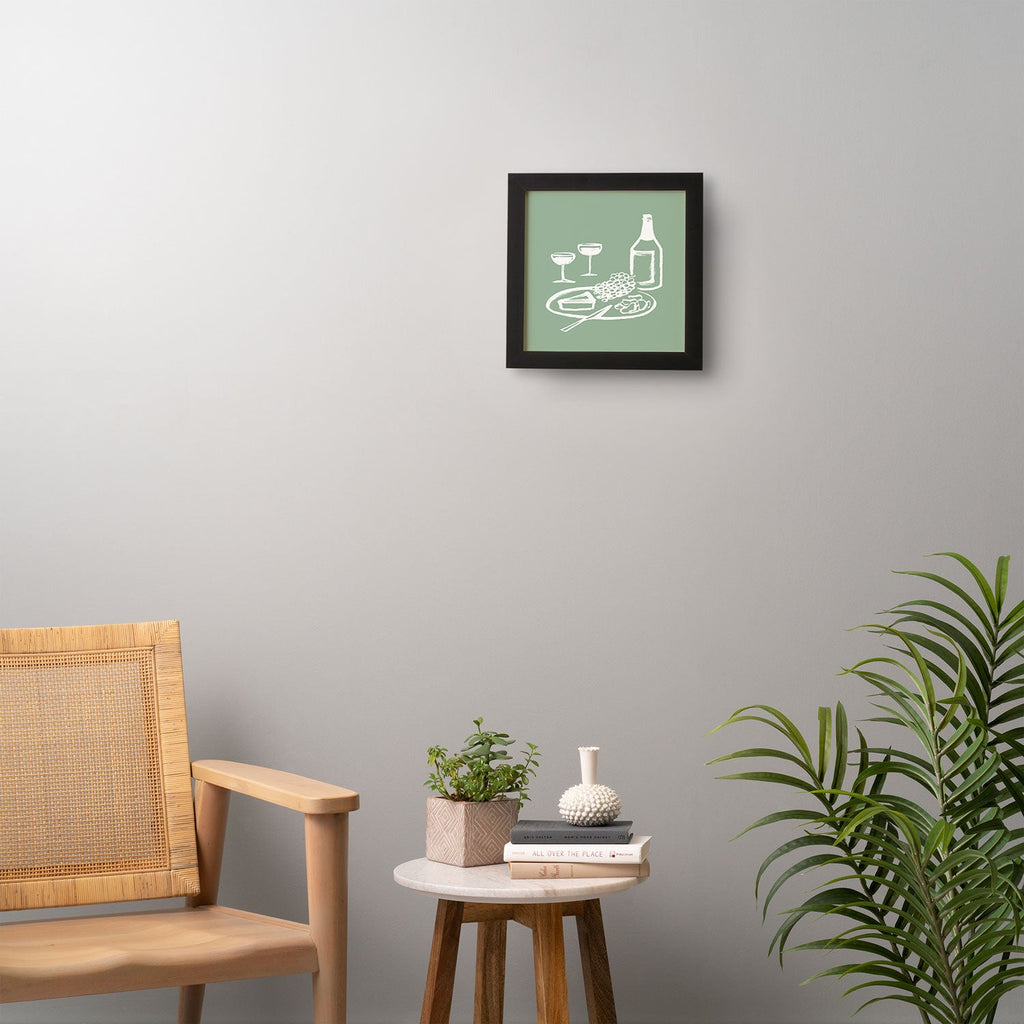 Intemporalis Wine and Cheese Aperitivo Framed Wall Art