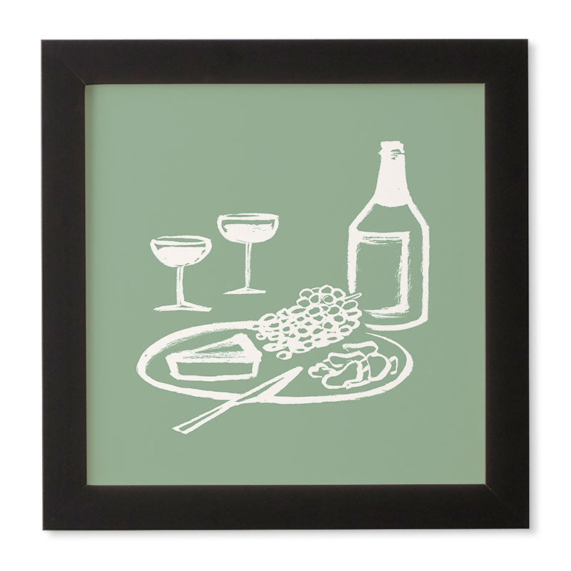 Intemporalis Wine and Cheese Aperitivo Framed Wall Art