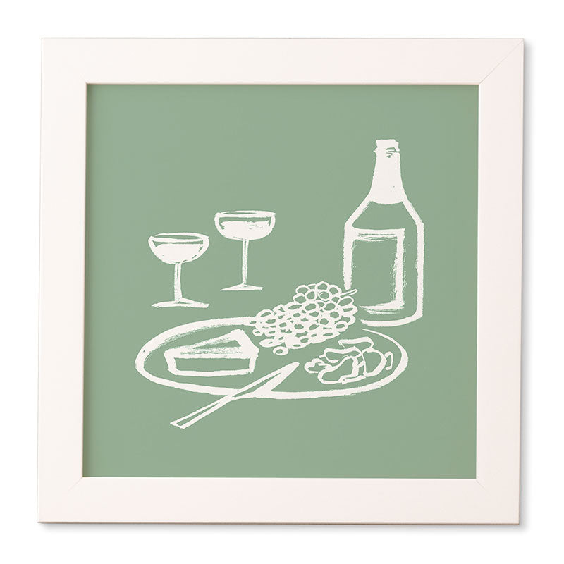 Intemporalis Wine and Cheese Aperitivo Framed Wall Art