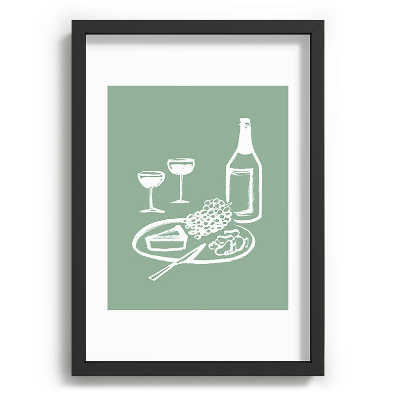 Intemporalis Wine and Cheese Aperitivo Recessed Framing Rectangle