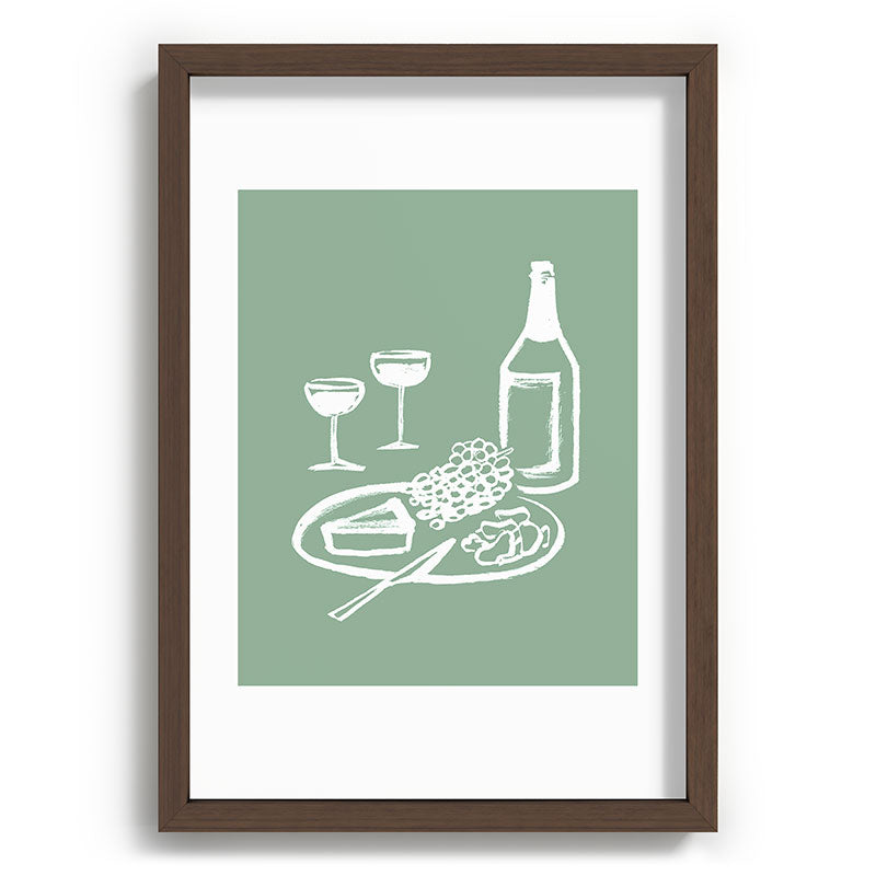 Intemporalis Wine and Cheese Aperitivo Recessed Framing Rectangle