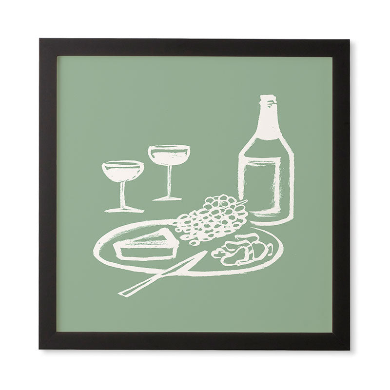 Intemporalis Wine and Cheese Aperitivo Framed Wall Art