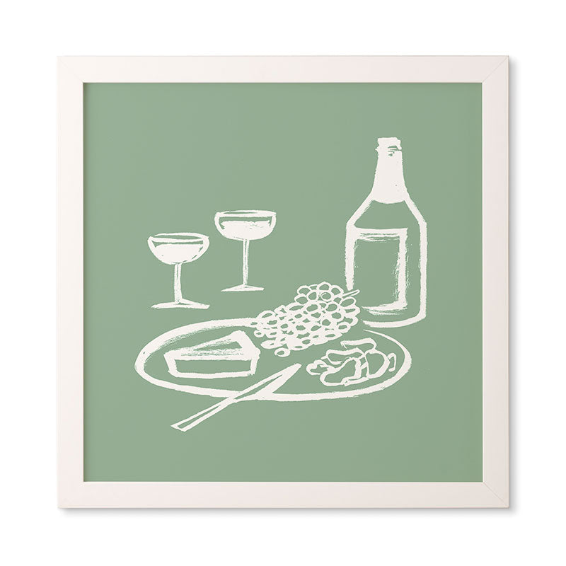 Intemporalis Wine and Cheese Aperitivo Framed Wall Art