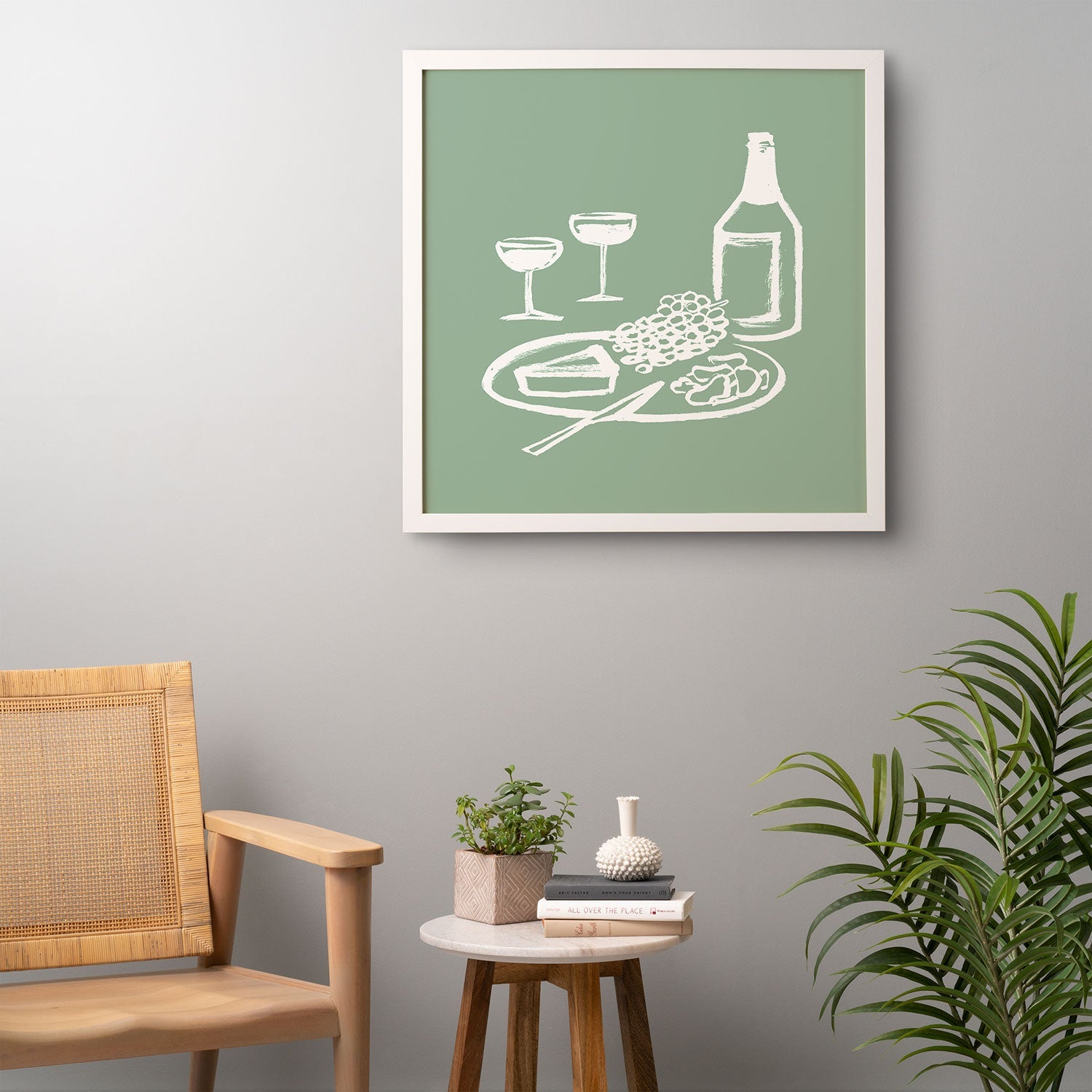 Intemporalis Wine and Cheese Aperitivo Framed Wall Art