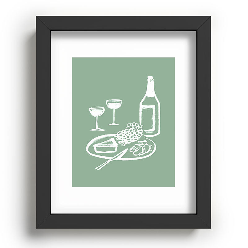 Intemporalis Wine and Cheese Aperitivo Recessed Framing Rectangle