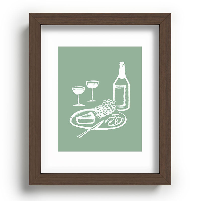 Intemporalis Wine and Cheese Aperitivo Recessed Framing Rectangle