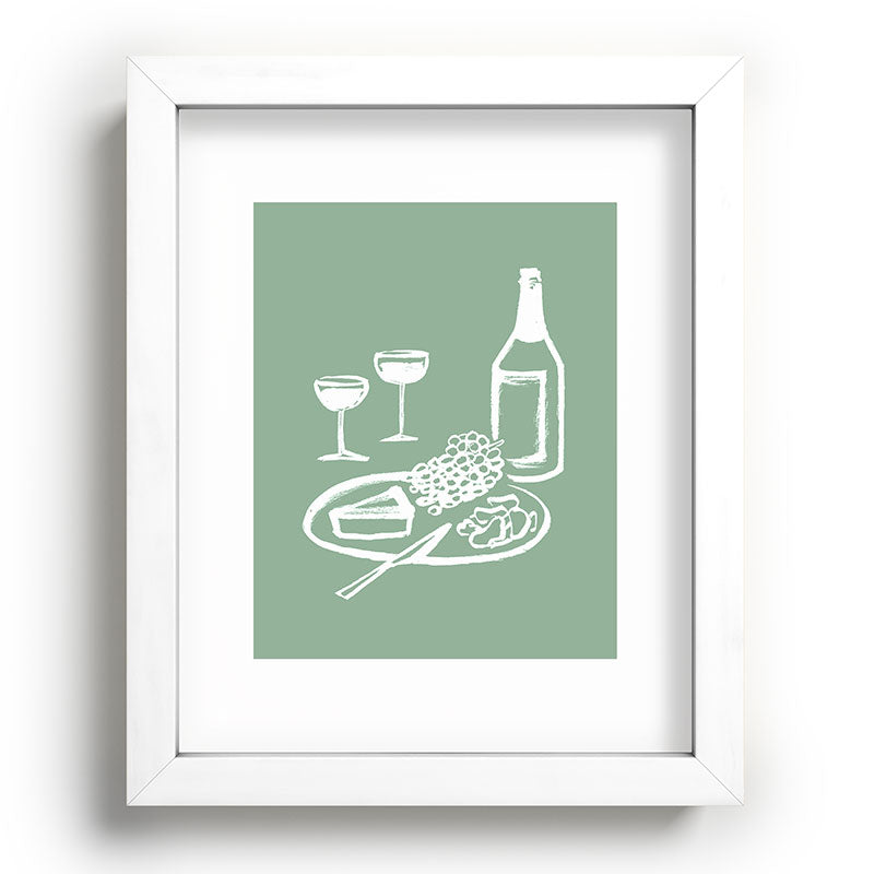 Intemporalis Wine and Cheese Aperitivo Recessed Framing Rectangle