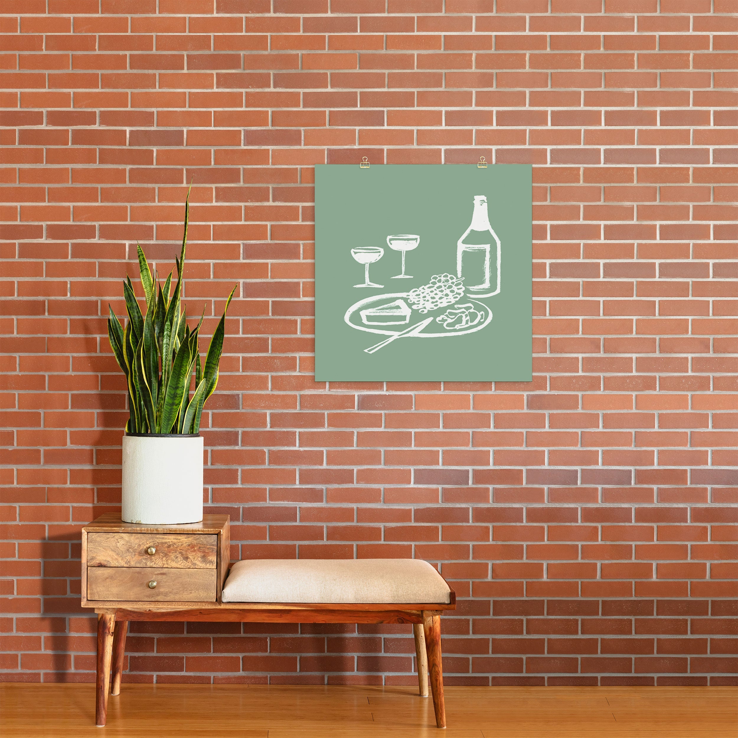 Intemporalis Wine and Cheese Aperitivo Art Print
