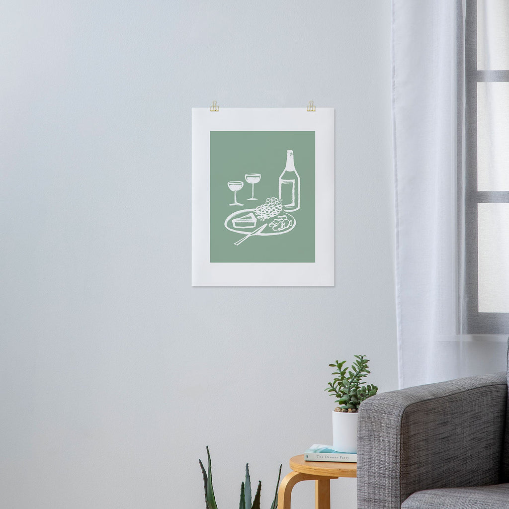 Intemporalis Wine and Cheese Aperitivo Art Print