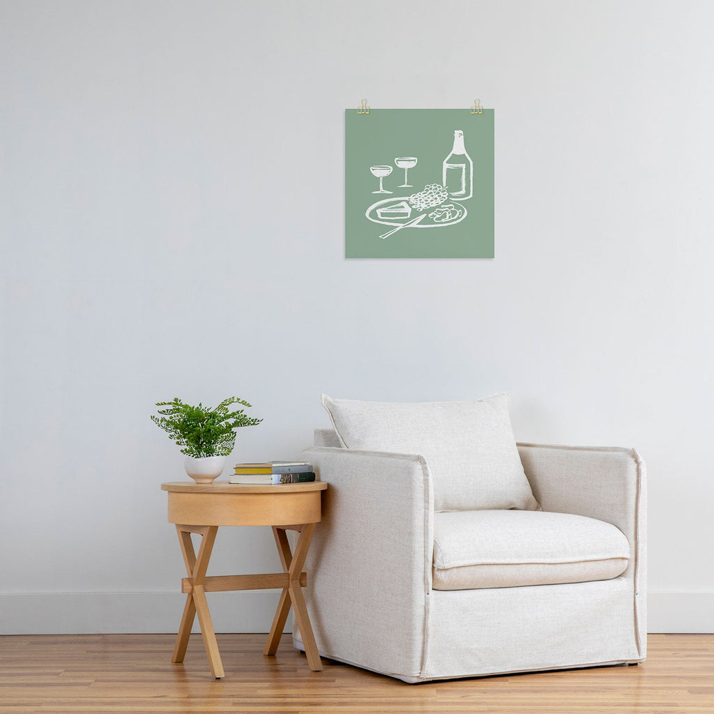 Intemporalis Wine and Cheese Aperitivo Art Print