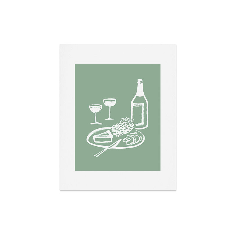 Intemporalis Wine and Cheese Aperitivo Art Print