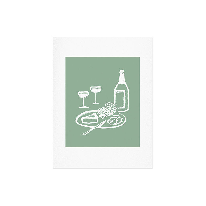 Intemporalis Wine and Cheese Aperitivo Art Print