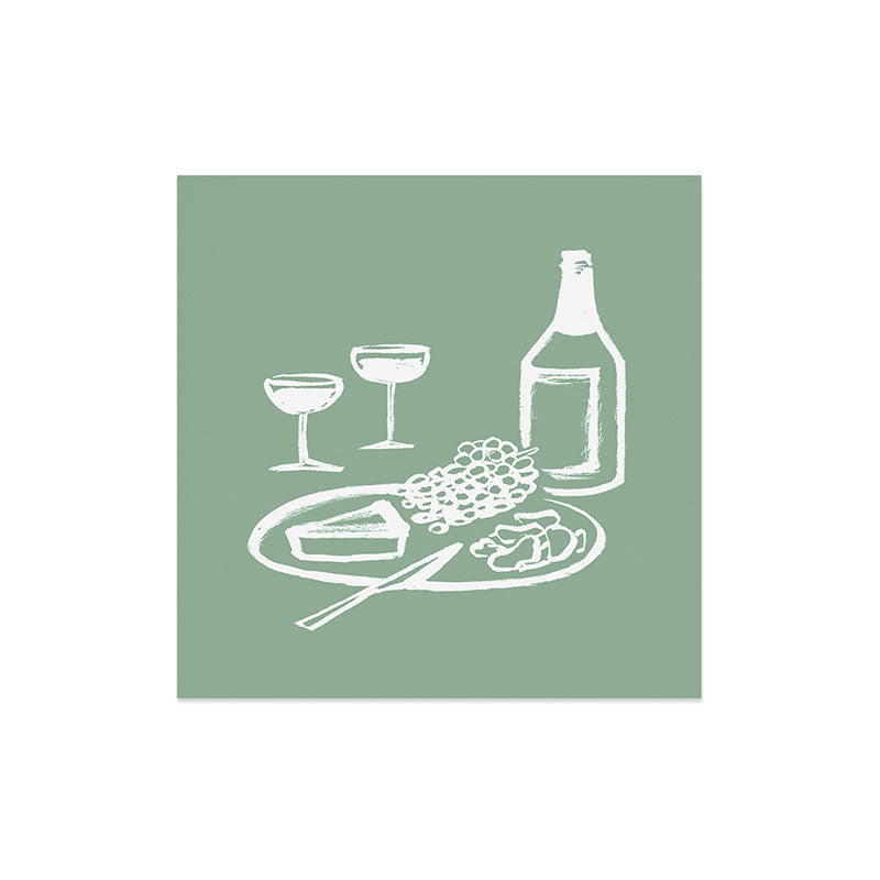 Intemporalis Wine and Cheese Aperitivo Art Print