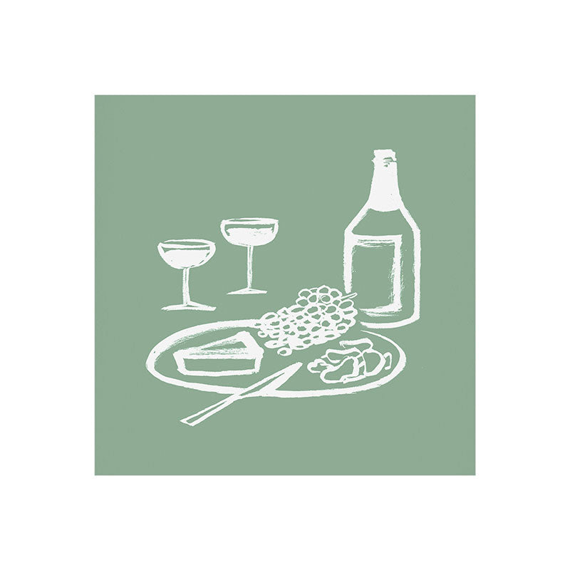 Intemporalis Wine and Cheese Aperitivo Art Print