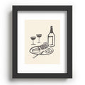 Intemporalis Wine and Cheese Aperitivo BW Recessed Framing Rectangle