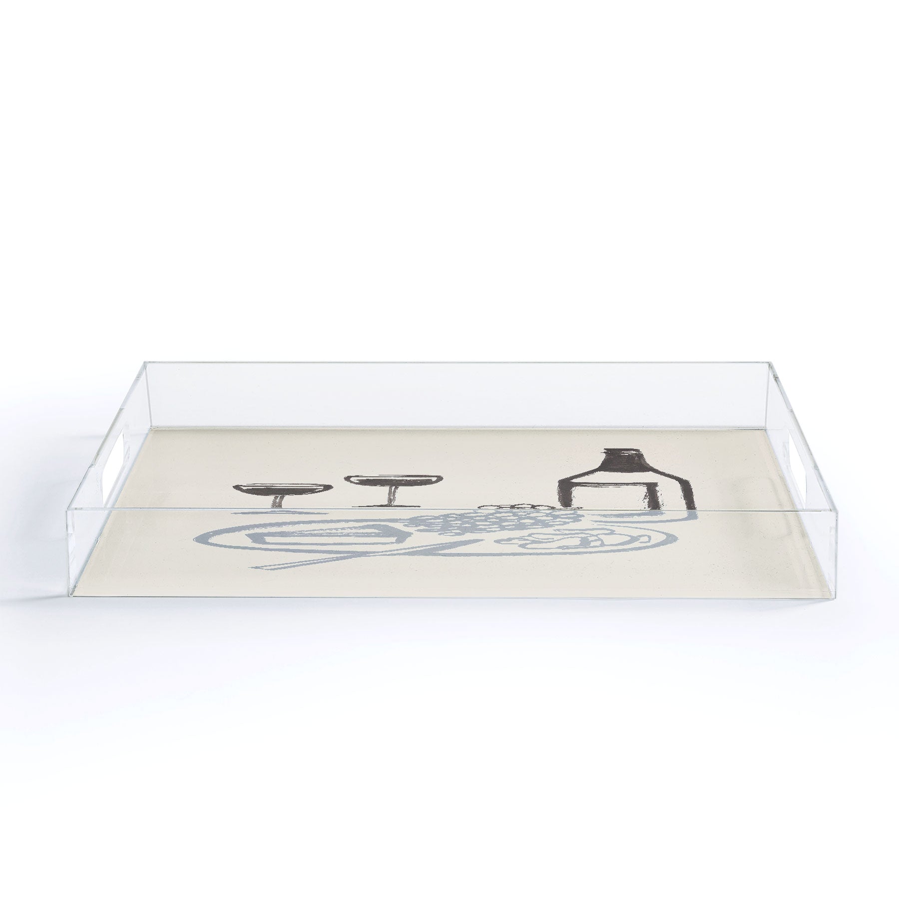 Intemporalis Wine and Cheese Aperitivo BW Acrylic Tray
