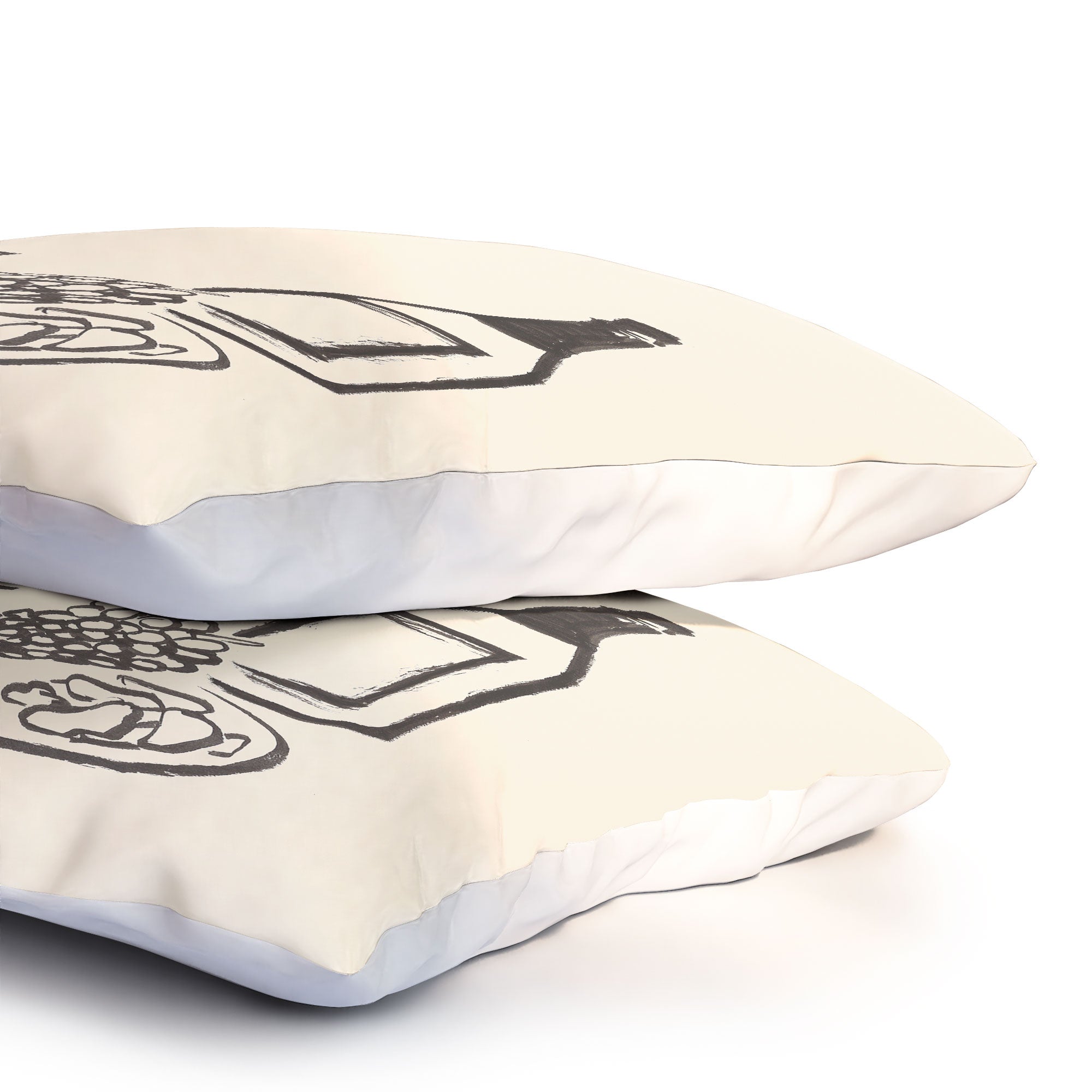 Intemporalis Wine and Cheese Aperitivo BW Pillow Shams