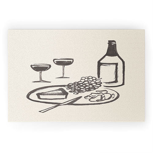 Intemporalis Wine and Cheese Aperitivo BW Welcome Mat