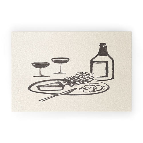 Intemporalis Wine and Cheese Aperitivo BW Welcome Mat