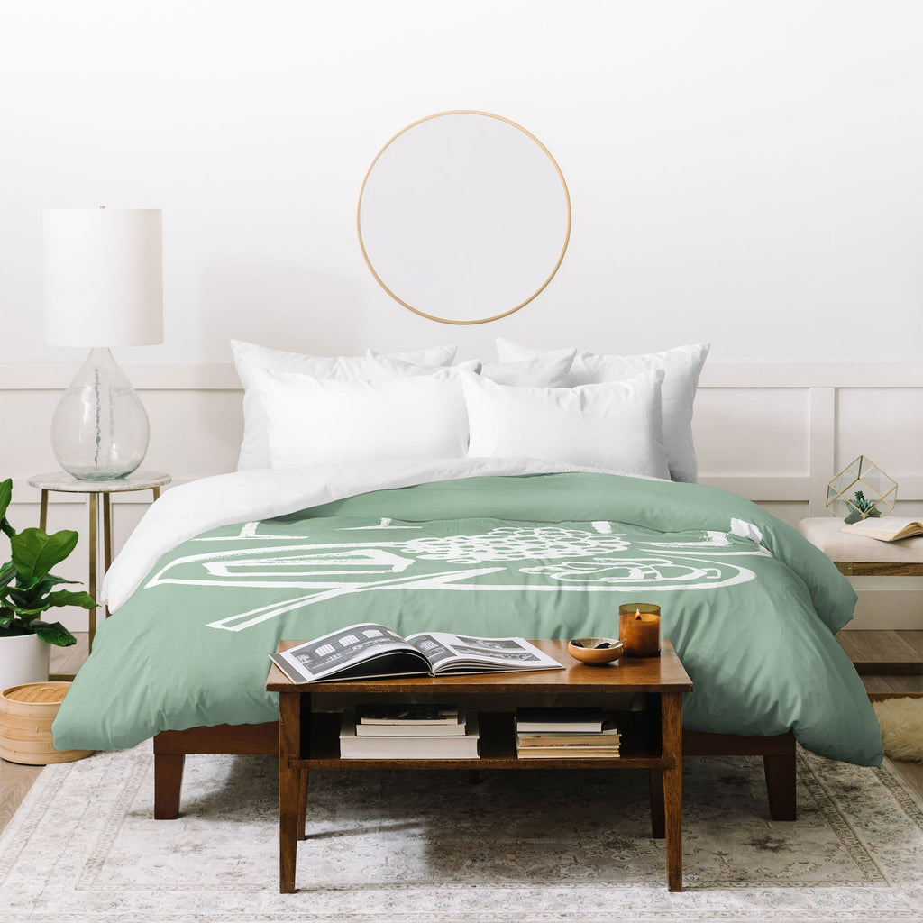 Intemporalis Wine and Cheese Aperitivo Duvet Cover