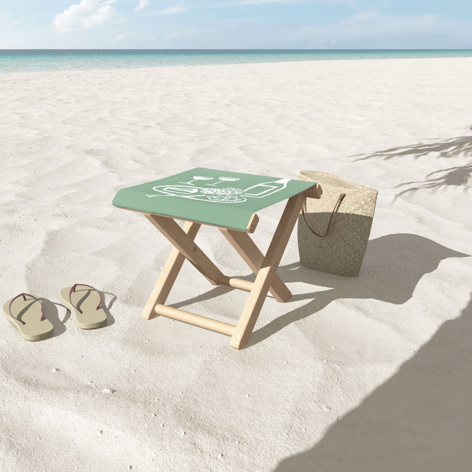 Intemporalis Wine and Cheese Aperitivo Folding Stool