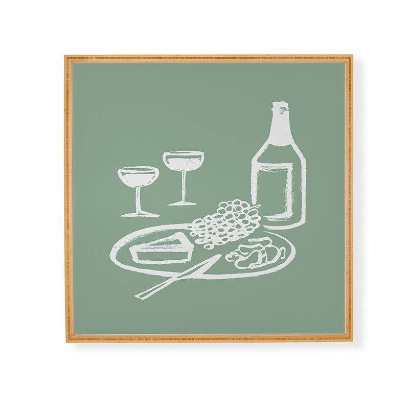 Intemporalis Wine and Cheese Aperitivo Framed Wall Art