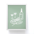 Intemporalis Wine and Cheese Aperitivo Framed Mini Art Print
