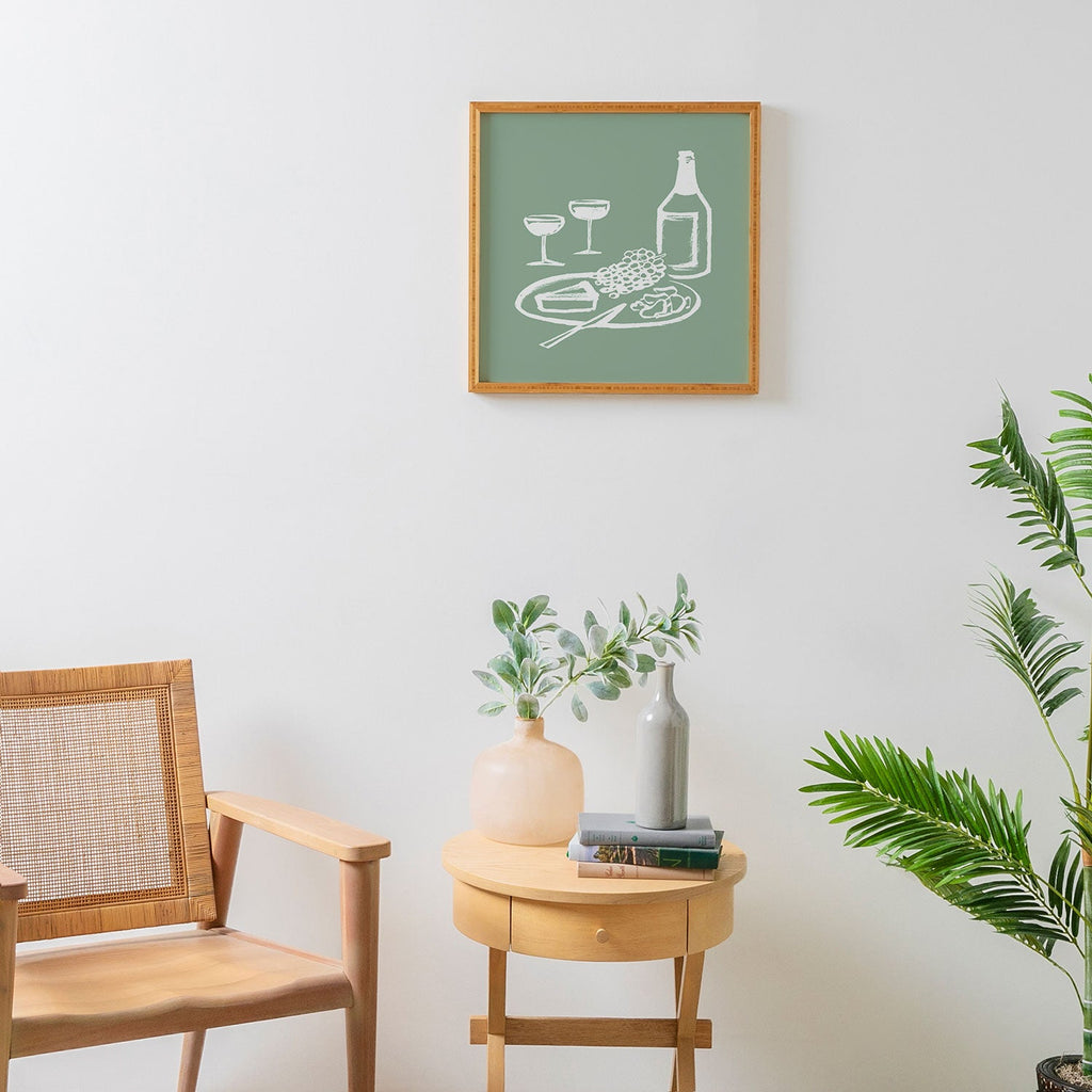 Intemporalis Wine and Cheese Aperitivo Framed Wall Art