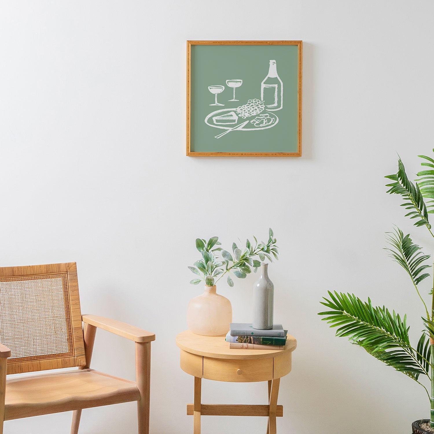 Intemporalis Wine and Cheese Aperitivo Framed Wall Art