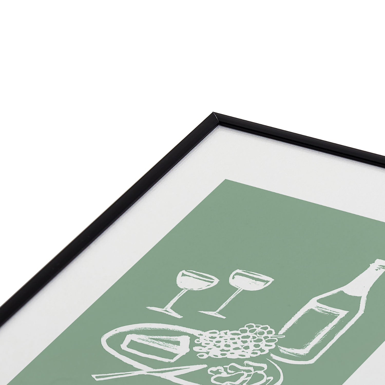 Intemporalis Wine and Cheese Aperitivo Metal Framed Art Print