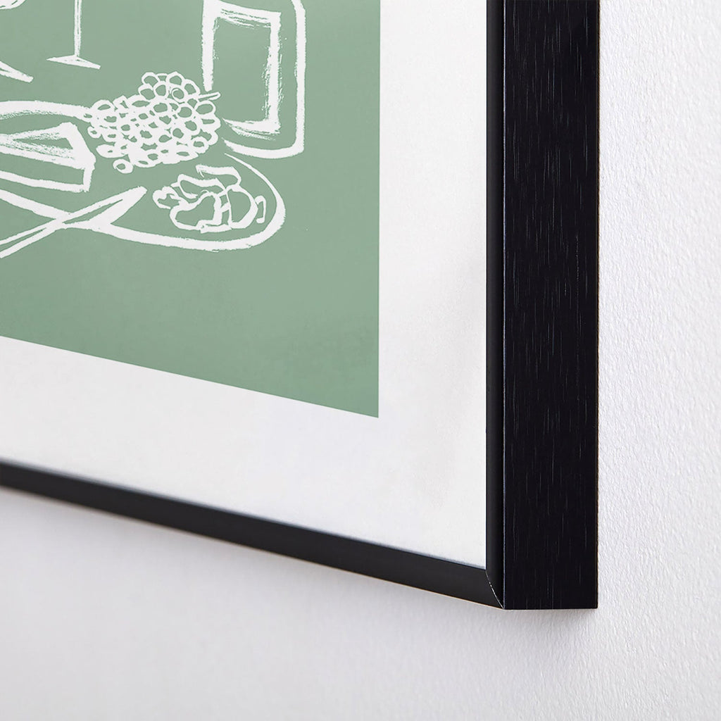 Intemporalis Wine and Cheese Aperitivo Metal Framed Art Print